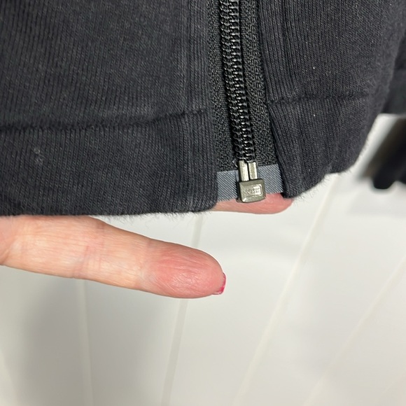 Artisan Cheppu Sweatshirt XL Black Green Cutouts Front Zip Gnome Hood Unique EUC - Picture 5 of 12